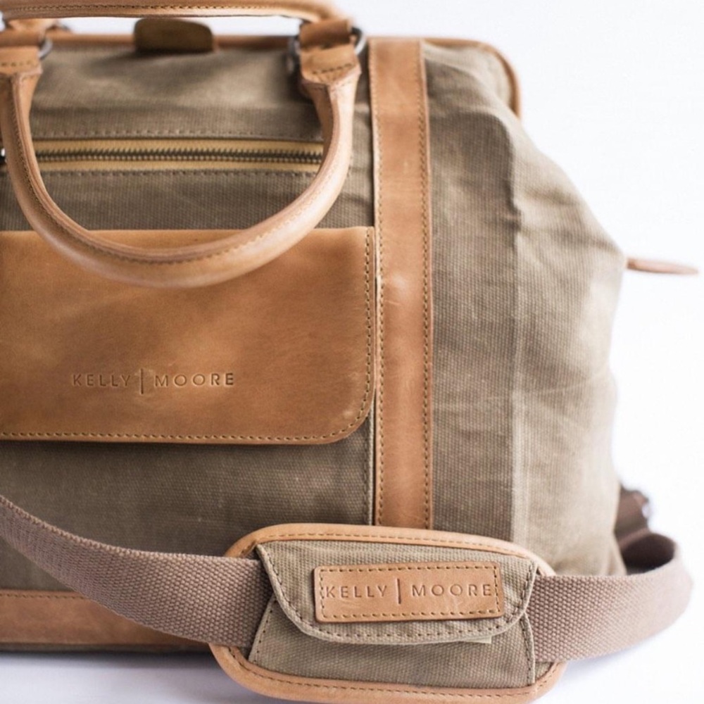 Kelly Moore Canvas & Full Grain Leather Duffel Camera Bag
